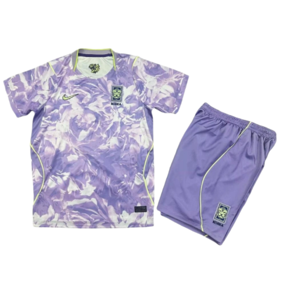 Korea World Cup 2026 Away Kids Short Sleeve Kit &amp; Jersey + Shorts Fan Version