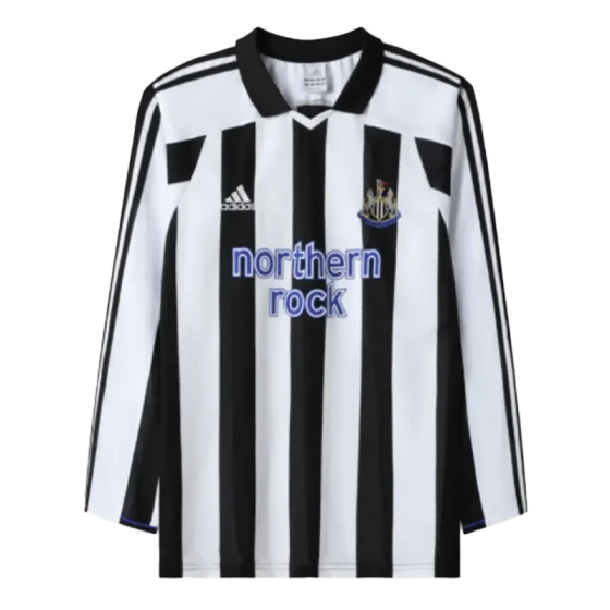 Newcastle United Retro Long Sleeve Jersey Home 2003-04