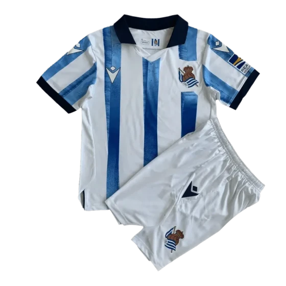 Kids Real Sociedad 2023/24 Home Kit Jersey+Shorts