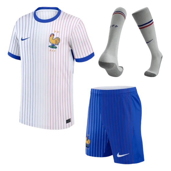 2024 France Away Whole Kit(Jersey+Shorts+Socks) Euro