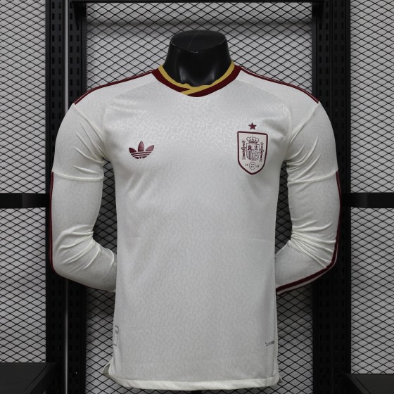 Spain 2026 World Cup Away Long-Sleeve Jersey (Player Version)