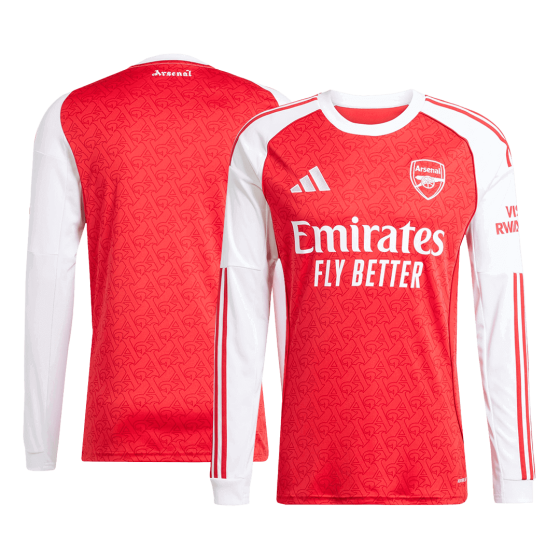 Arsenal Long Sleeve Jersey Home Football Shirt 2025-26