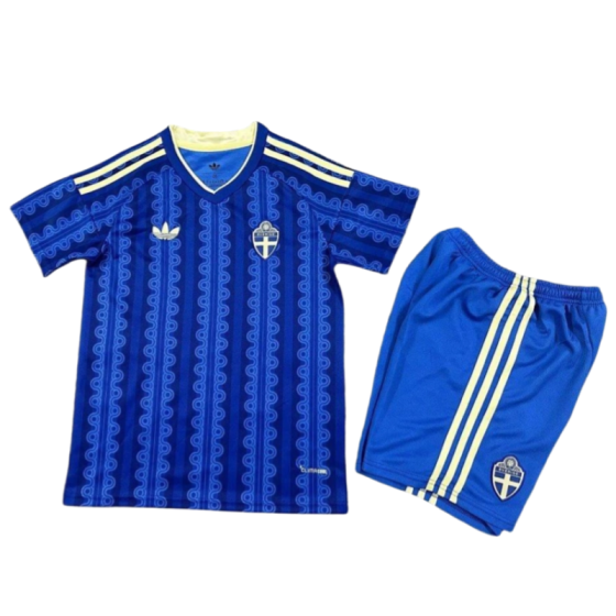 Sweden 2026 World Cup Away Kids Kit &amp; Jersey + Shorts Fan Version