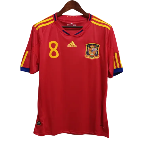 Spain Retro Jersey Home World Cup 2010