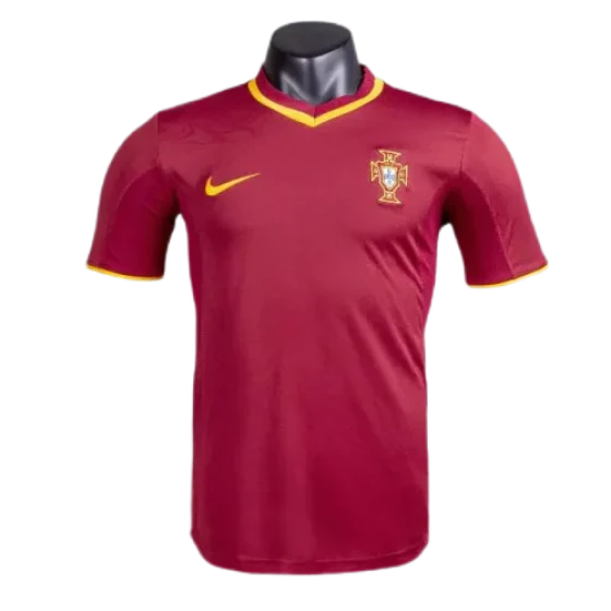 2000 Portugal Retro Soccer Jersey Home Replica Euro Cup