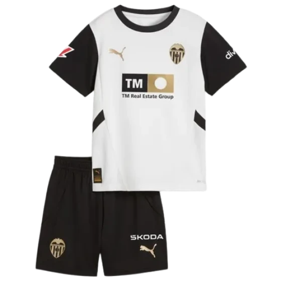 Kids Valencia Home Kits(Jersey+Shorts) 2024-25
