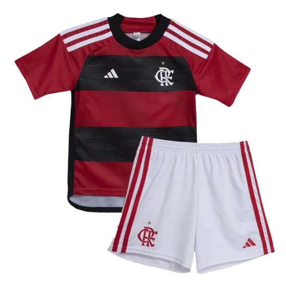 Kids CR Flamengo 2023/24 Home Jersey Kit Replica