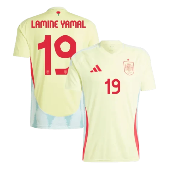 Spain Away Jersey RODRIGO #16 LAMINE YAMAL #19 MORATA #7 Euro 2024
