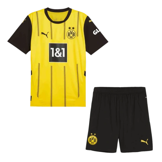 24-25 Borussia Dortmund Home Kids Kit Jersey+Shorts