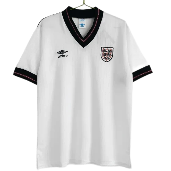 1984/87 England Retro Soccer Jersey Home Replica