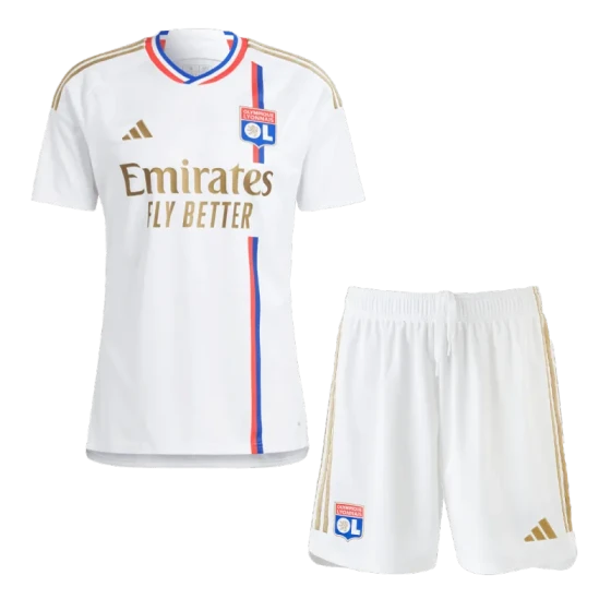 23-24 Olympique Lyonnais Home Kit Jersey+Shorts