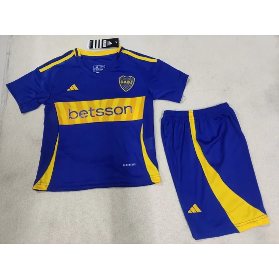 24-25 Boca Juniors Home Kids Kit Jerseys+Shorts