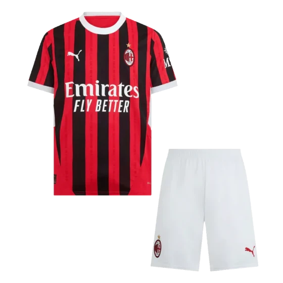Kids AC Milan Home Jersey Kit 2024-25 Youth Apparels