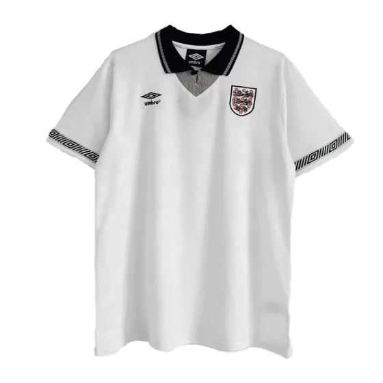 1990 England Retro Jersey Home Replica World Cup