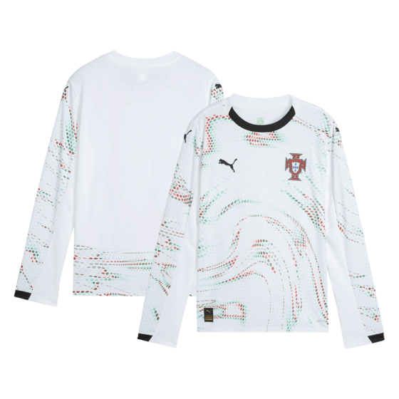 Portugal Long Sleeve Jersey Away Football Shirt 2025