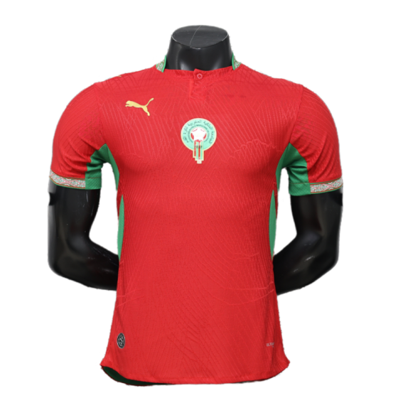 Morocco World Cup 2026 Home Short Sleeve Kit &amp; Jersey Player Version