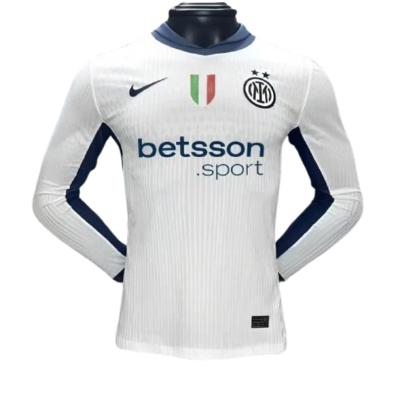 24-25 Inter Milan Away Long Sleeve Kit Player Version Shirt Soccer Jersey