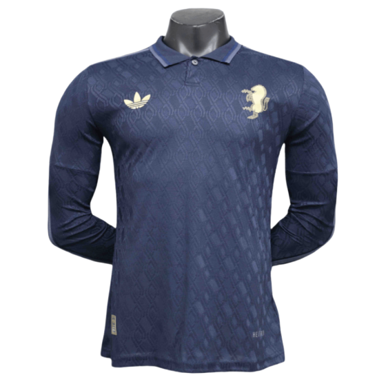 24-25 Juventus Away Soccer Jersey Player Version Long Sleeve