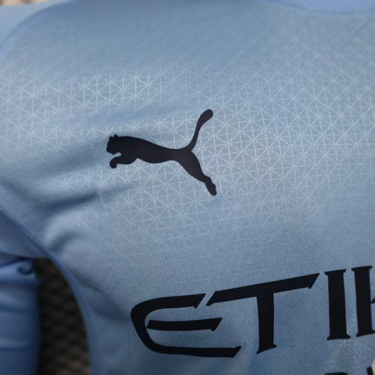 Manchester City Soccer Shirt Home Shirt player version Long Sleeve  2025-26