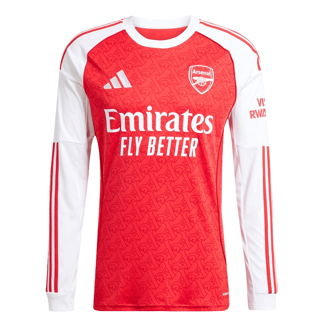 Arsenal Long Sleeve Jersey Home Football Shirt 2025-26
