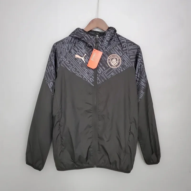 Manchester City Jersey Windbreaker Black  2021/2022