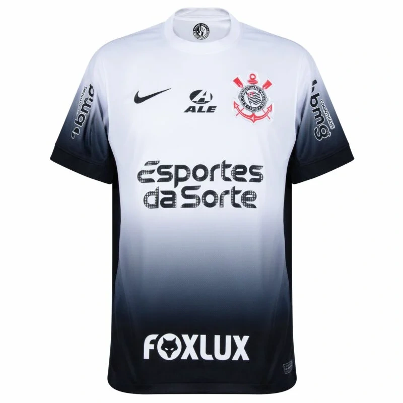 Corinthians Home Yuri Alberto 9 Shirt incl. Full Sponsor Set 2024-2025  Player version / fans version  Non-Customize