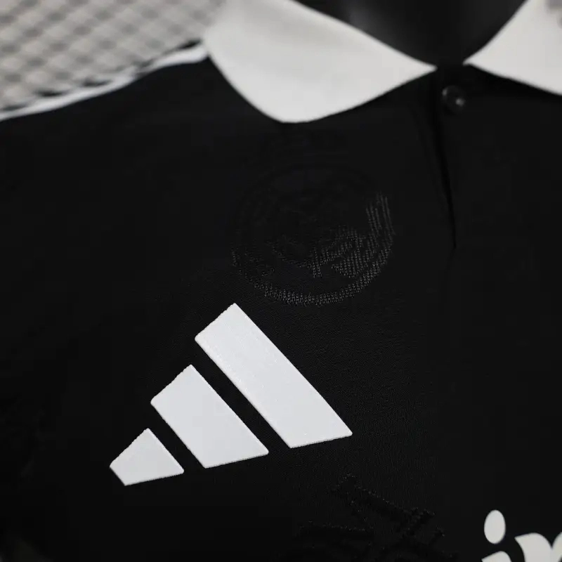 2025-26 Real Madrid Men's Polo Shirt Black