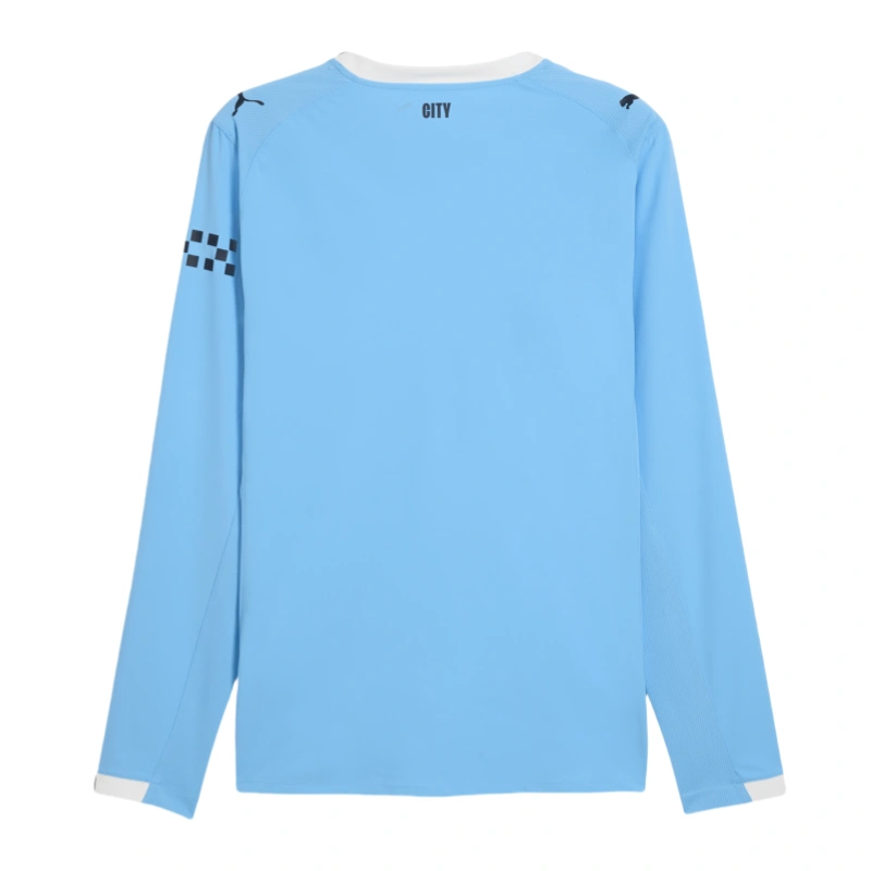 Manchester City Home Long Sleeve Football Shirt 2025-26 Fan Version
