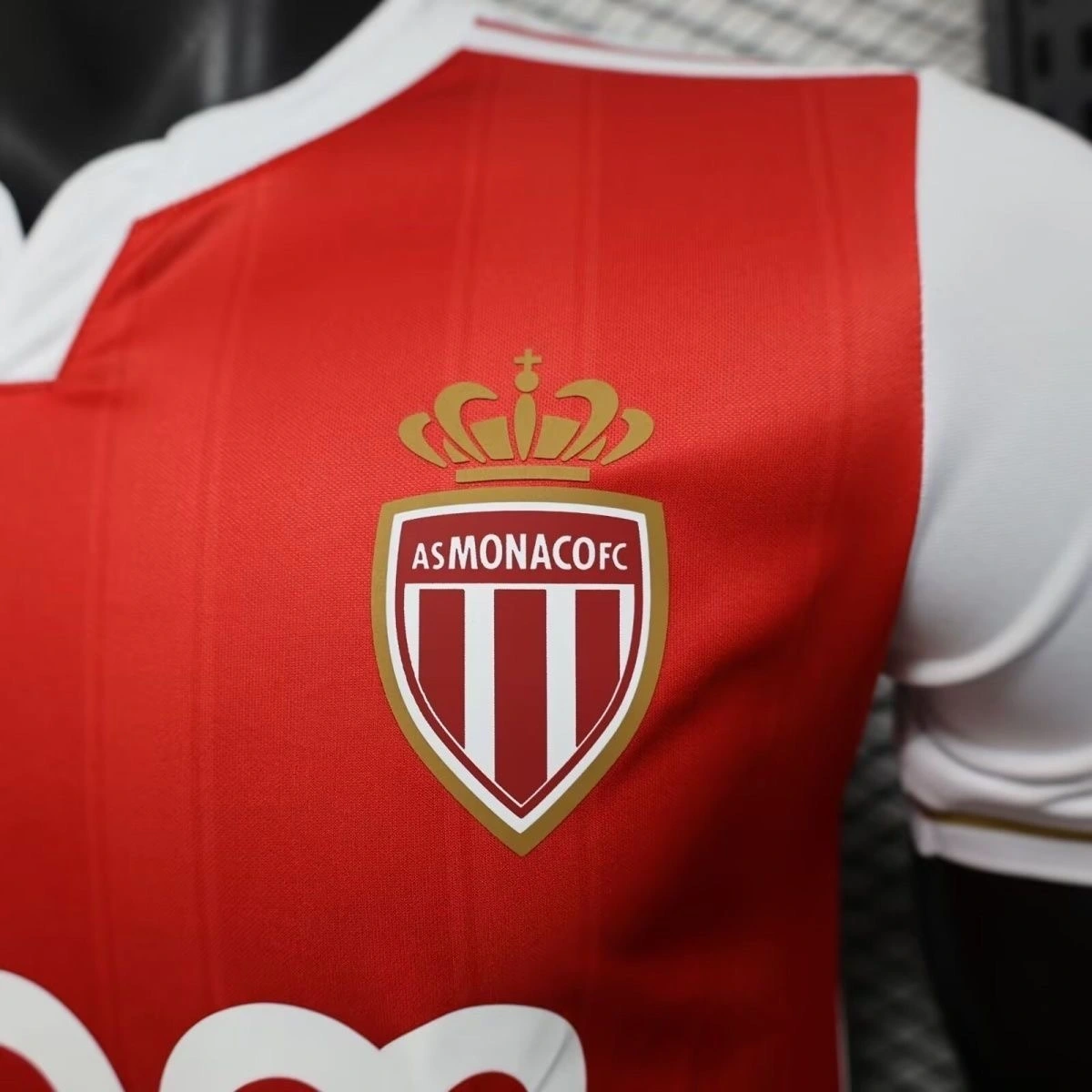 2025-26 AS Monaco Home Soccer jersey Player version