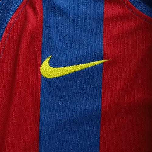 2005/06 Barcelona Messi #30 UCL Final Retro Jersey Home