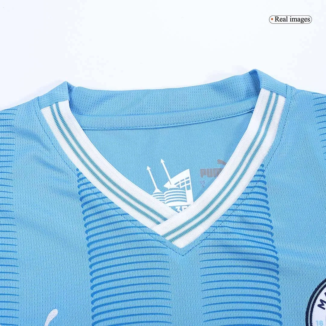 2023/24 Manchester City Home Whole Kit(Jersey+Shorts+Socks)