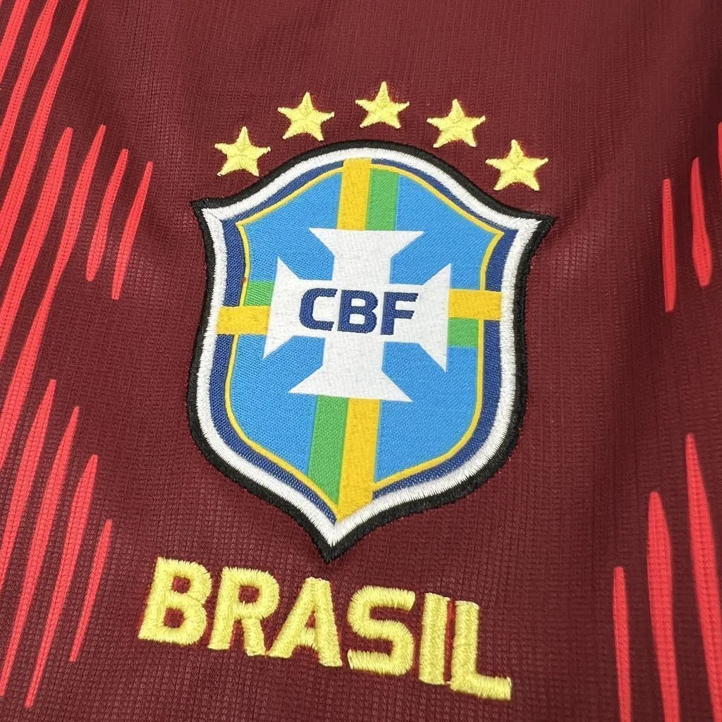 Brazil World Cup 2026 Goalkeeper Short Sleeve Jersey Fan Version