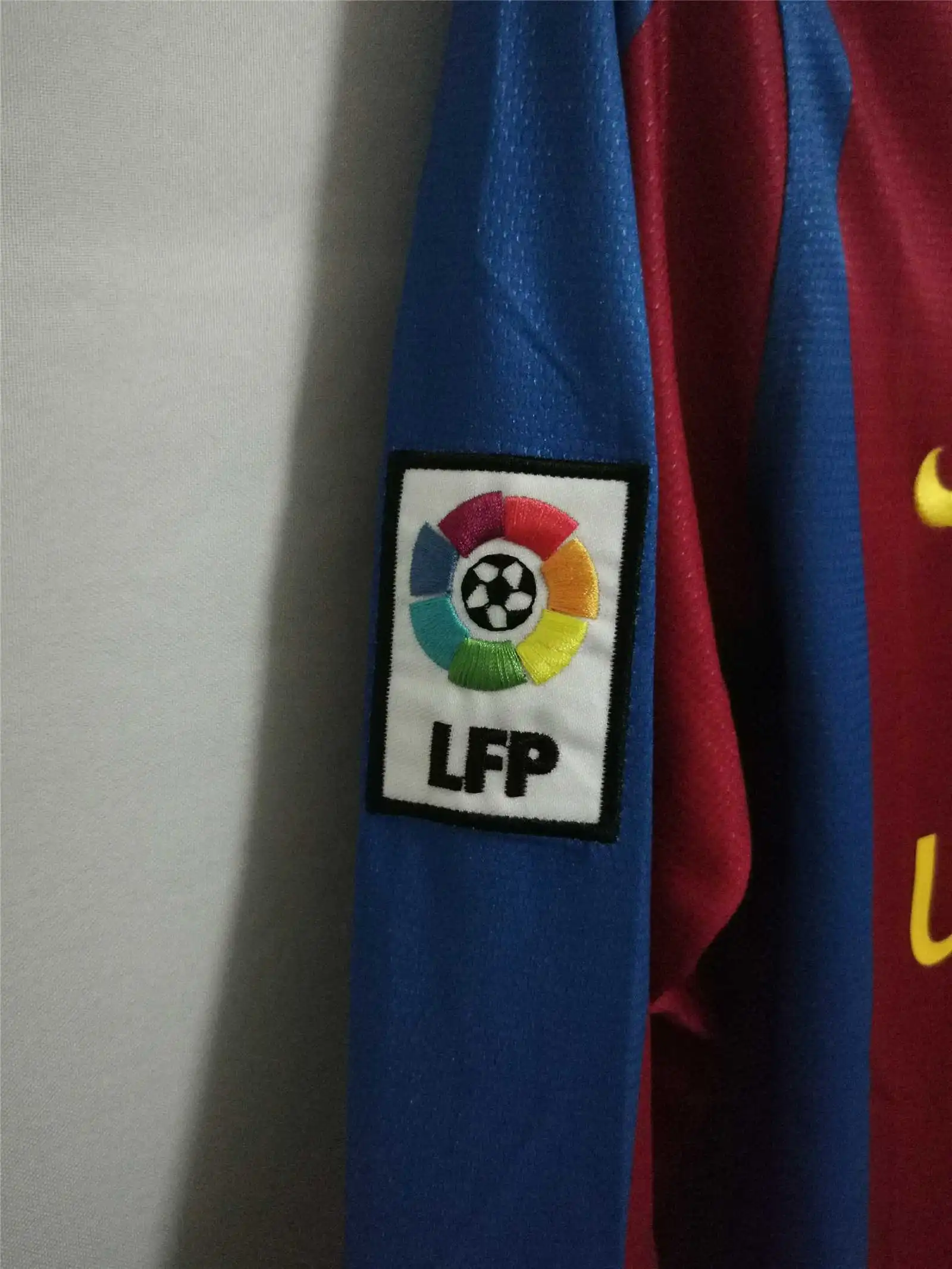07-08 Barcelona Retro Home Long sleeves 50-Years Anniversary Football jersey