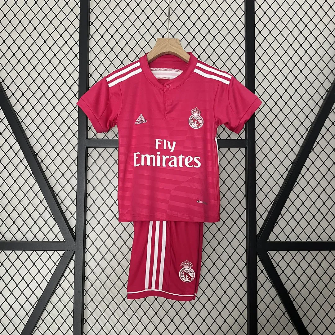 Real Madrid 14-15 Away Retro Kids Kits Vintage Children Sets Football Jersey