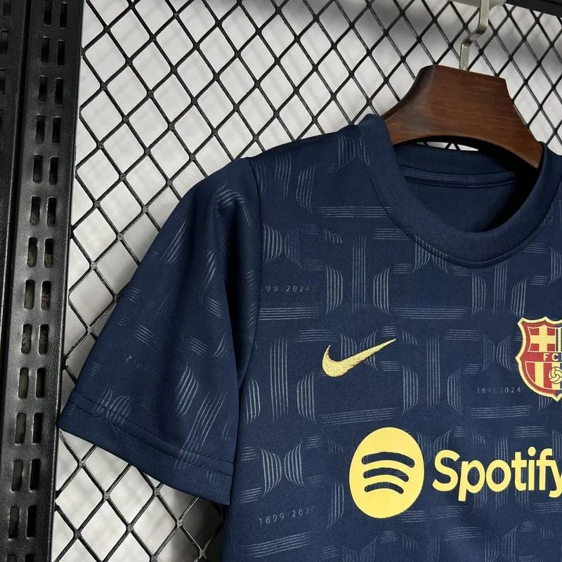 24-25 Barcelona 125th Anniversary Edition Kids Kits Youth Apparels Football Jersey