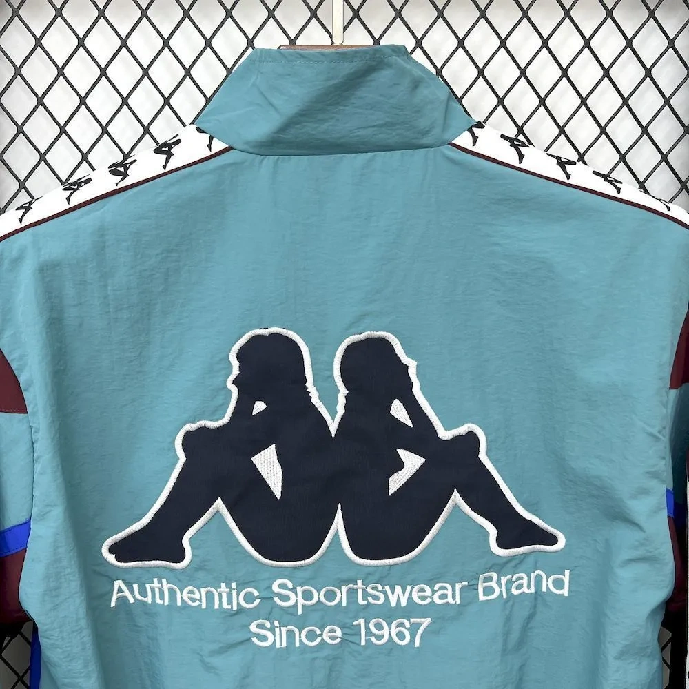 2025-26 Barcelona Retro Training Windbreaker jacket Green