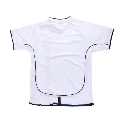 2002 England Retro Soccer Jersey Home Replica World Cup