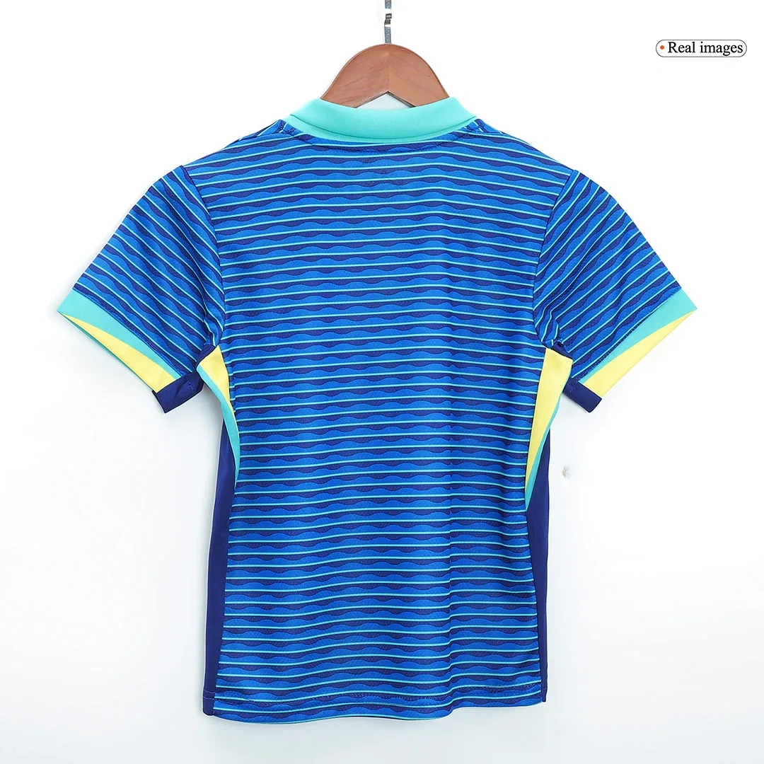 Kids Brazil Away Kit Copa America 2024 Youth Apparels
