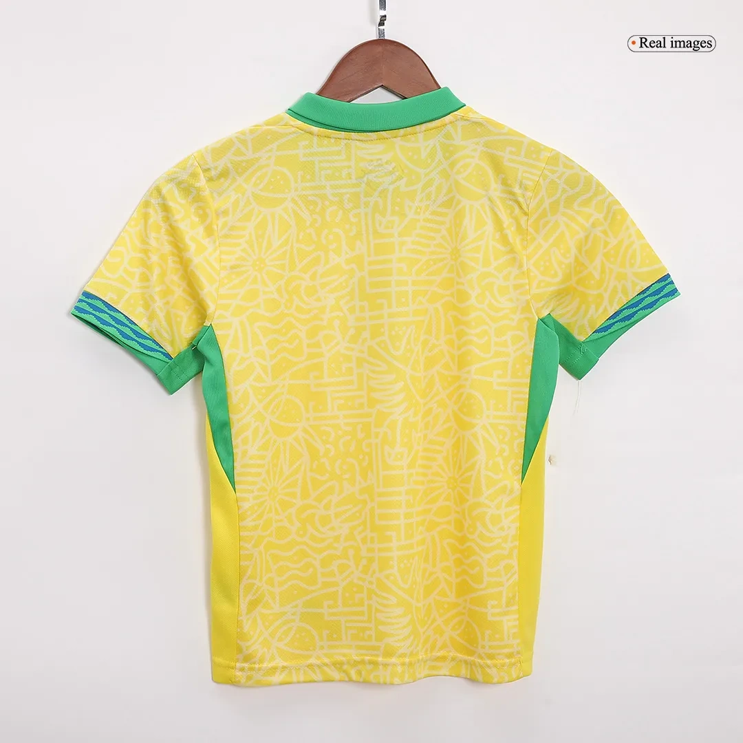 Brazil Home Whole Kit(Jersey+Shorts+Socks) 2024