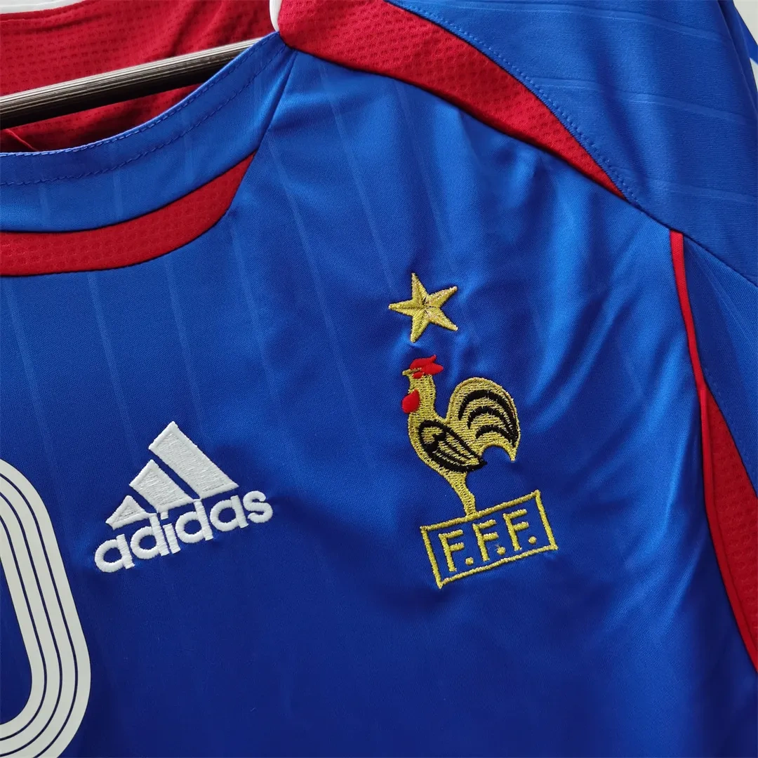 2006 France Zidane #10 Retro Jersey Home World Cup