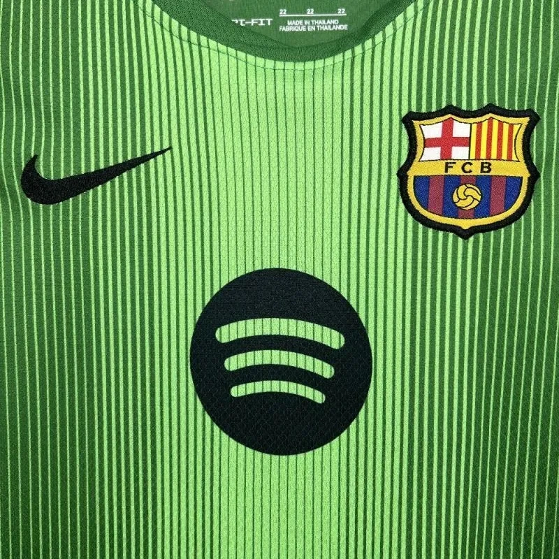 2025-26 Barcelona Goalkeeper Kids Football jersey Kit jersey+Shorts