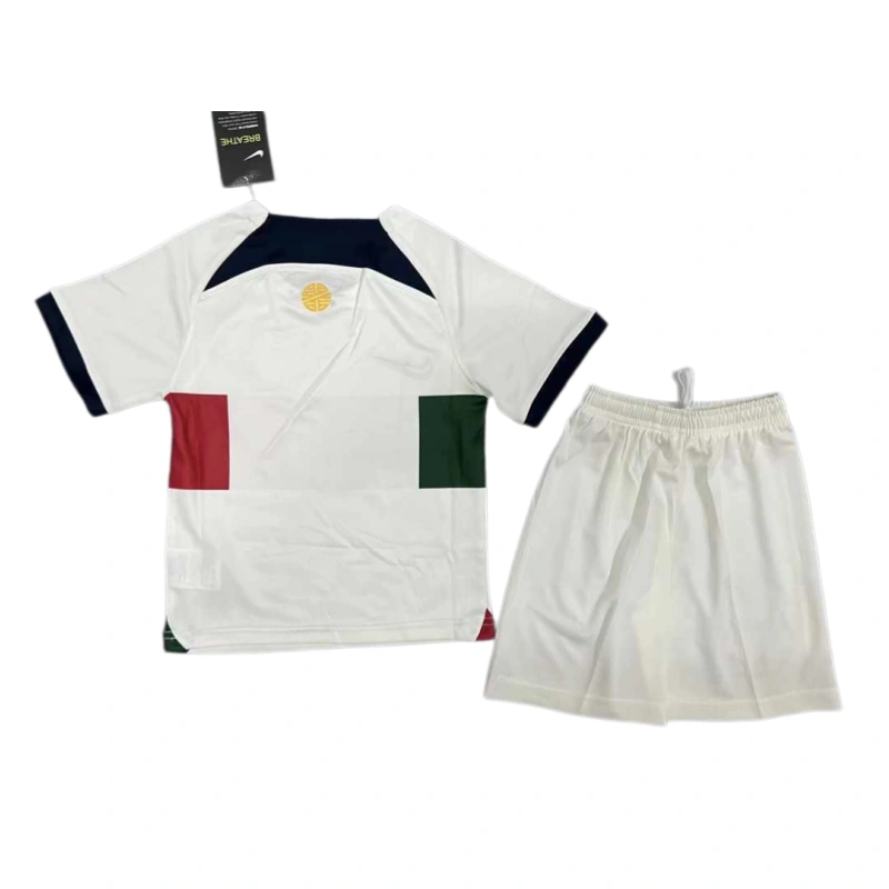 2022 Portugal Away Retro Kids Football jersey Kit
