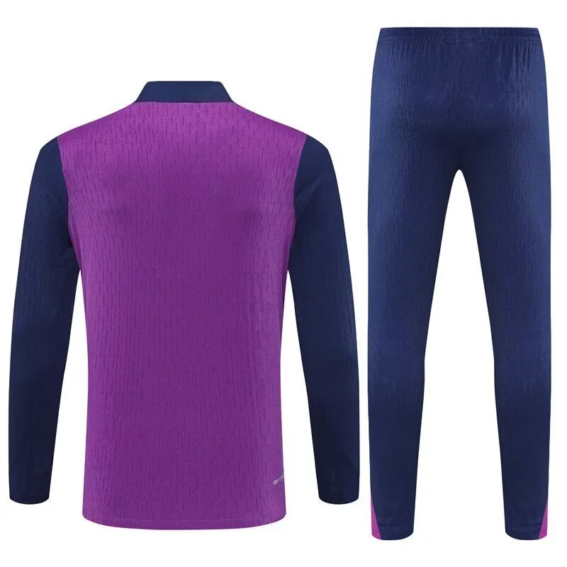 25-26 Barcelona Pink Training Kits Long Football Track suits