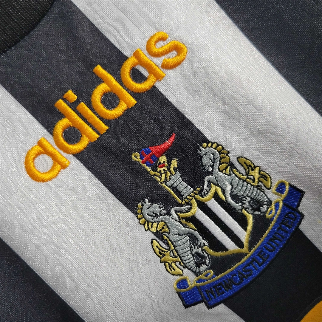 Newcastle United Retro Home Long Sleeve Football Jersey 97-99