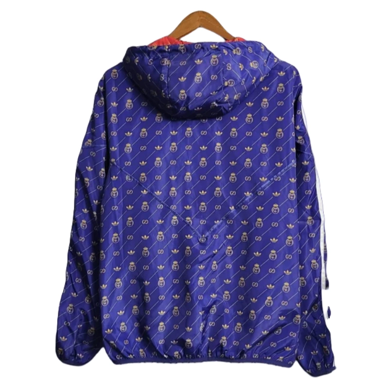 23-24 Real Madrid GUCCI joint Windbreaker Blue Football Shirt