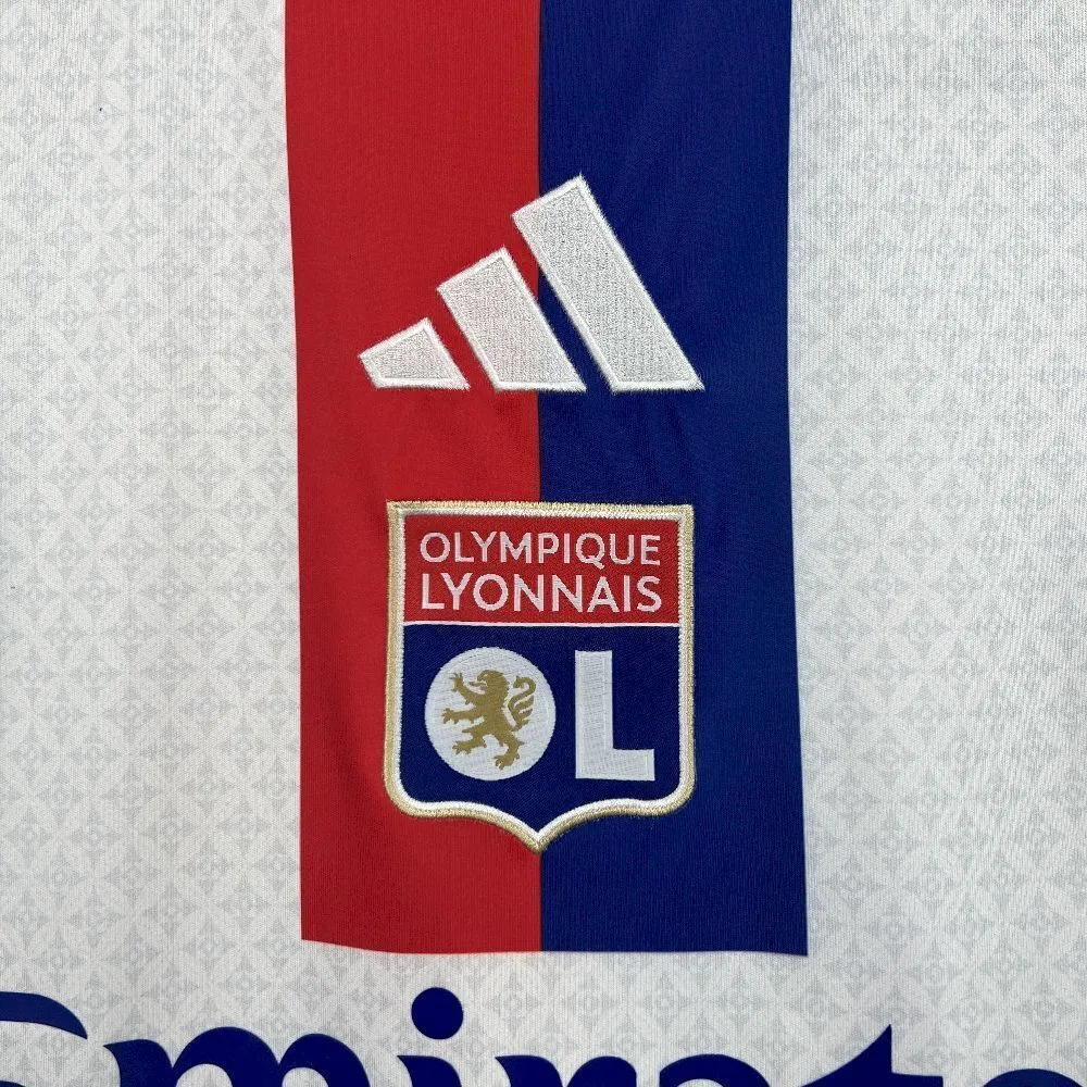 2025-26 olympique Lyonnais Home Football jersey Fan version