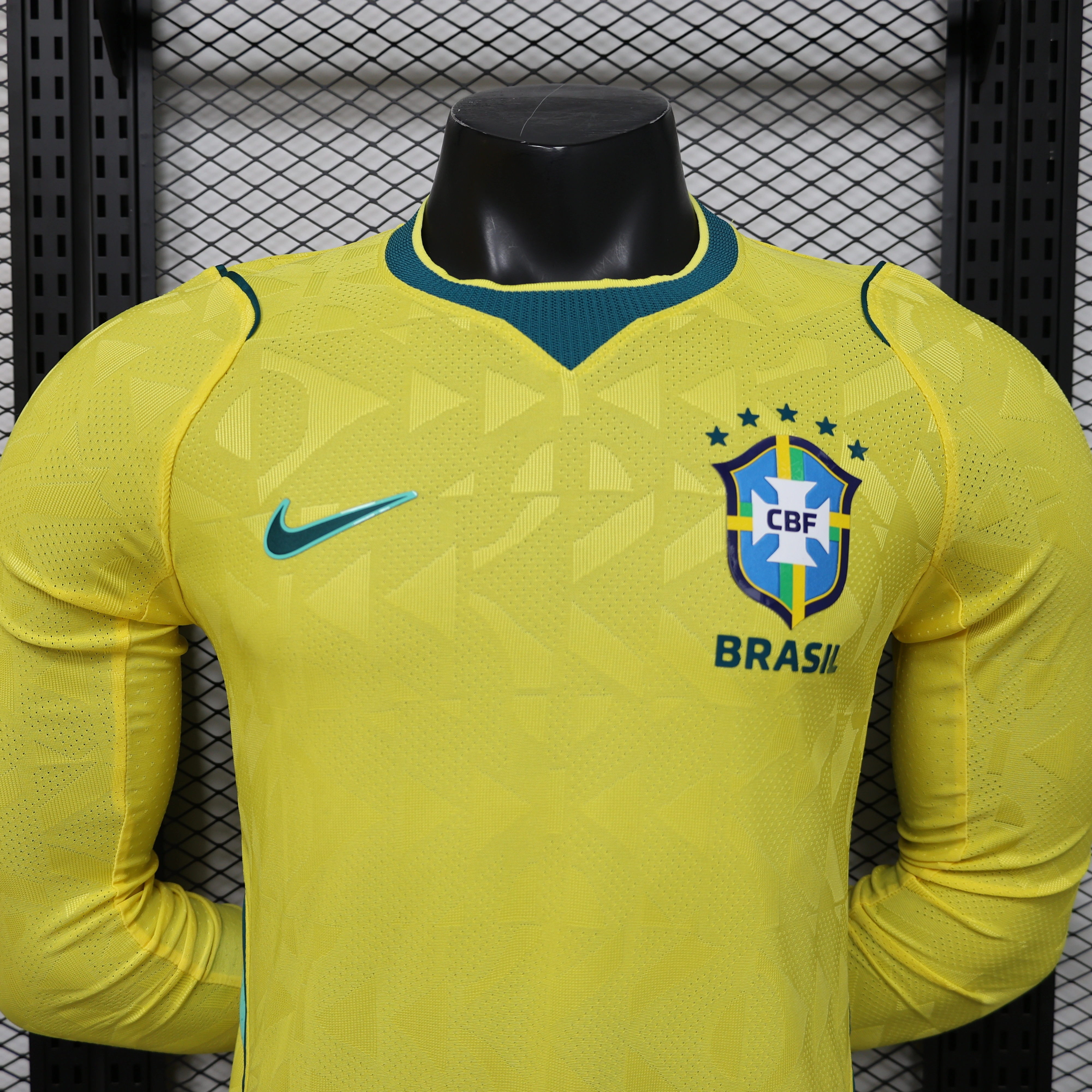 Brazil 2026 World Cup Home Long Sleeve Kit & Jersey Player Version