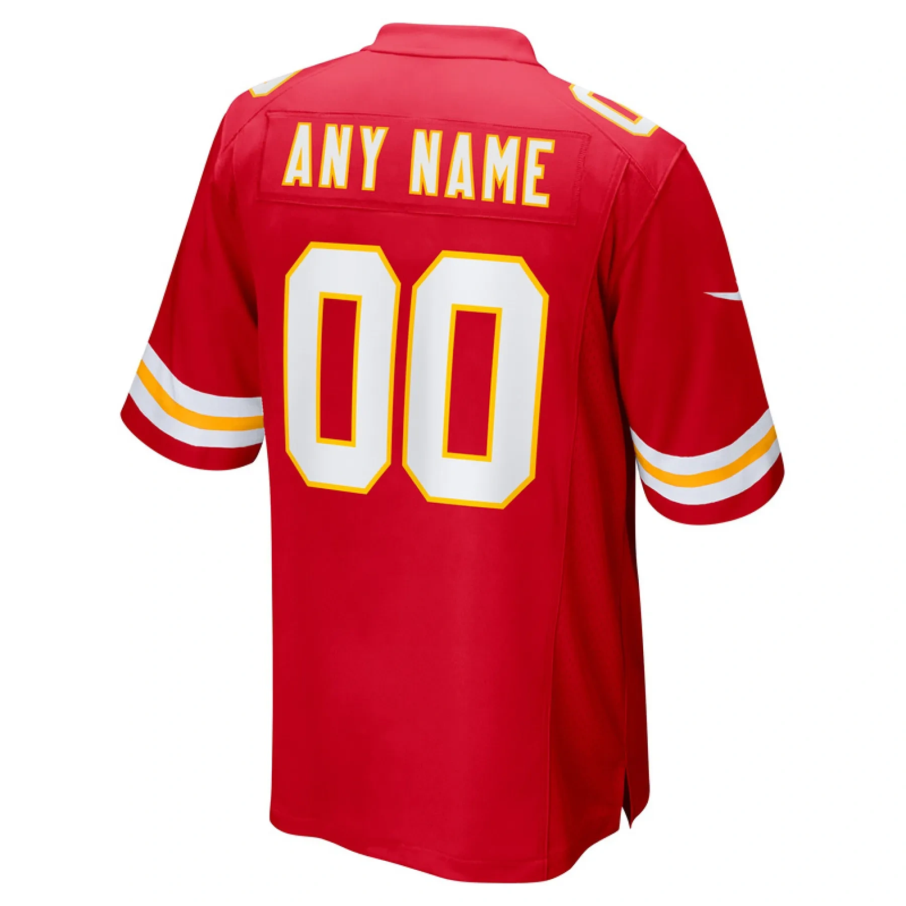 Men's Kansas City Chiefs Red Super Bowl LVIII Patch Custom Game Jersey