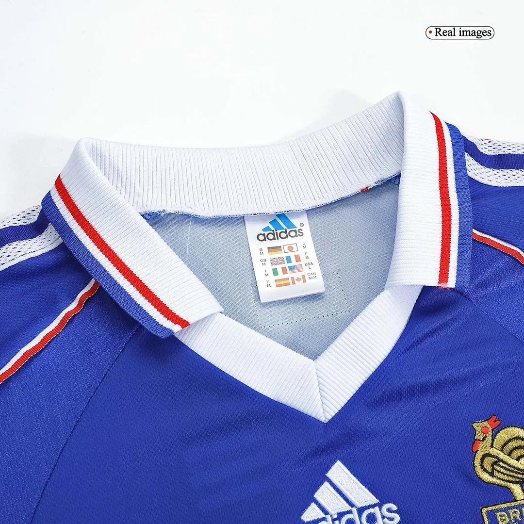 1998 France Retro Jersey Long Sleeve World Cup