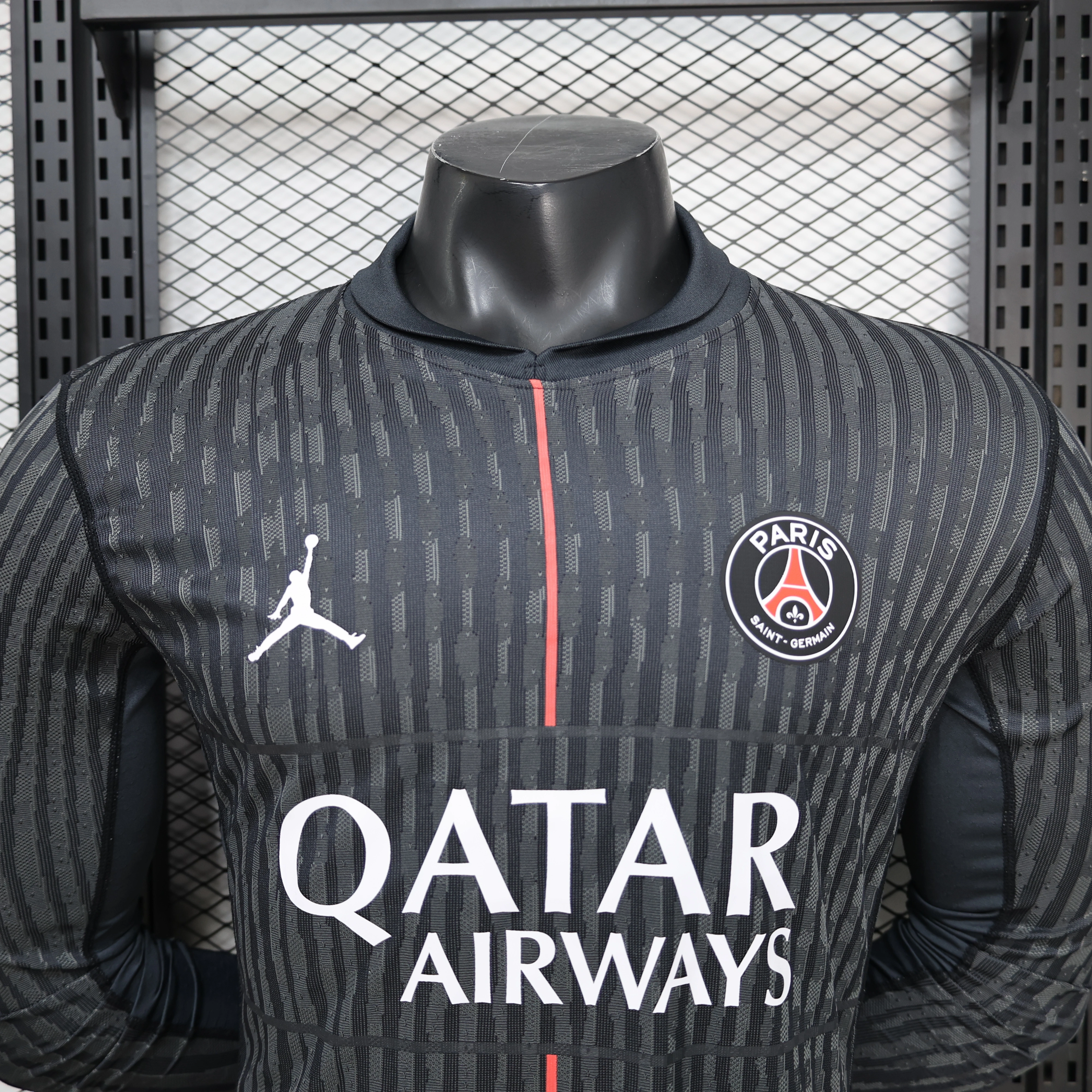 PSG 2025-26 4th Away Long sleeved Football jersey Player version